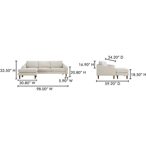 Quinn Beige Sectional