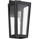 Bravo 1 Light 15 inch Noir Outdoor Wall Mount