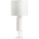 Baby Bermuda 24 inch 150.00 watt Off-White Matte Table Lamp Portable Light, Finely Ribbed Surface