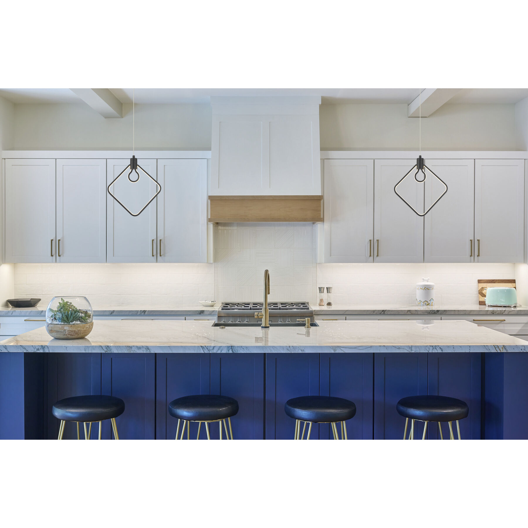 Edison's Outline LED 11.5 inch Coal Pendant Ceiling Light