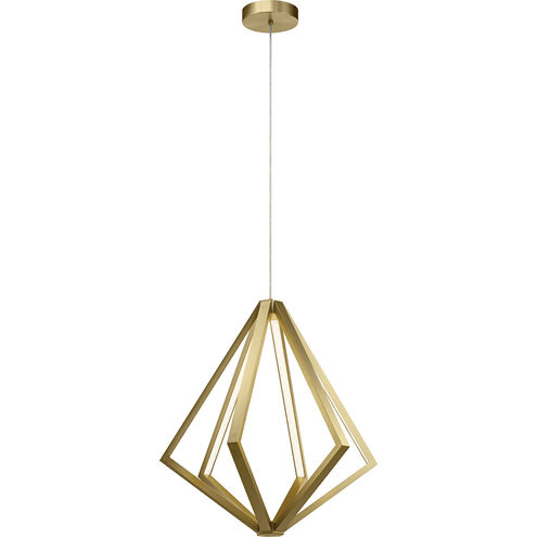 Everest LED 24.5 inch Champagne Gold Chandelier Ceiling Light, 1 Tier Medium