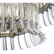 AERIN Rhine LED 34 inch Polished Nickel Three Tier Chandelier Ceiling Light