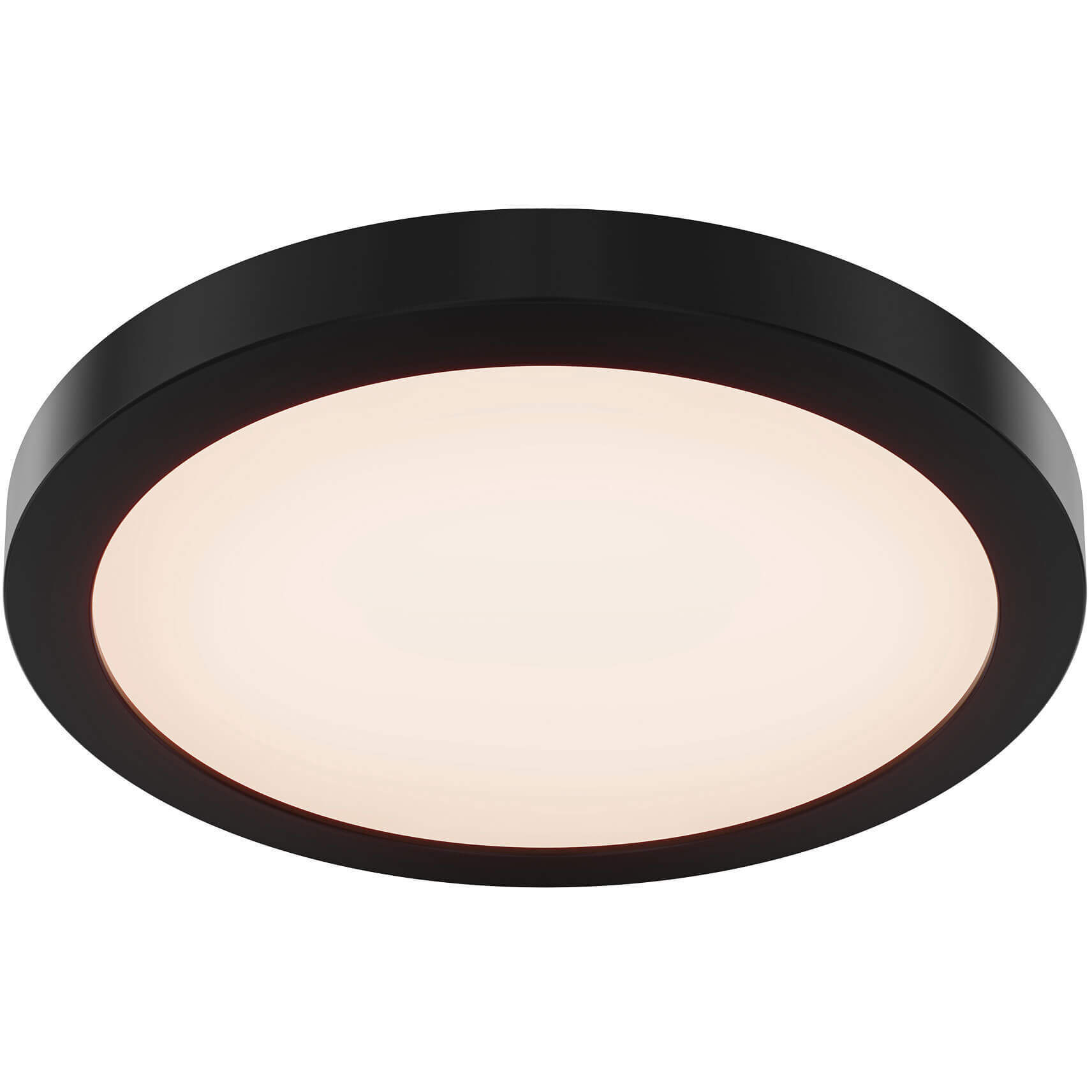 Radiance 1 Light 12 inch Black Flushmount Ceiling Light