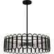 Vera 5 Light 24 inch Matte Black Pendant Ceiling Light