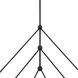Omni 6 Light 46.5 inch Matte Black Chandelier Ceiling Light