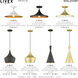 Waldorf 1 Light 7.25 inch Soft Gold with Polished Brass Accents Pendant Ceiling Light