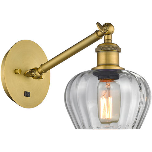 Ballston Fenton LED 7 inch Brushed Brass Sconce Wall Light