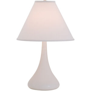 Scatchard 23 inch 100 watt Gray Gloss Table Lamp Portable Light
