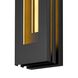 Layer LED 18 inch Sand Black Wall Sconce