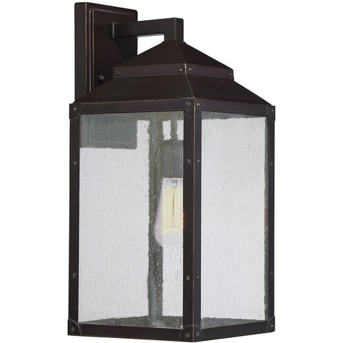 Brennan 1 Light 17.75 inch English Bronze with Gold Outdoor Wall Lantern