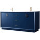 Hayes 72 X 22 X 35 inch Blue Vanity Sink Set