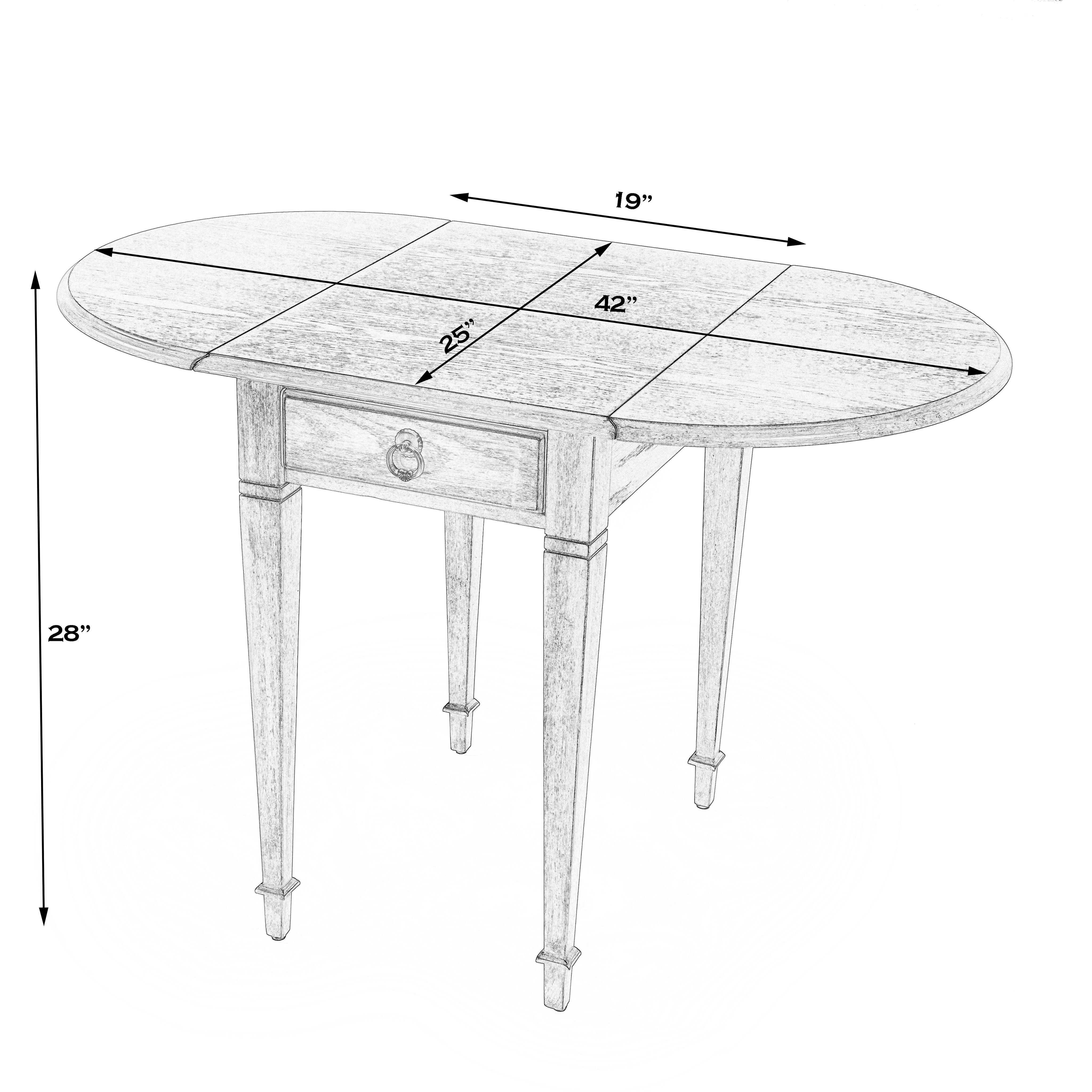 Glenview Pembroke Side Table in Beige