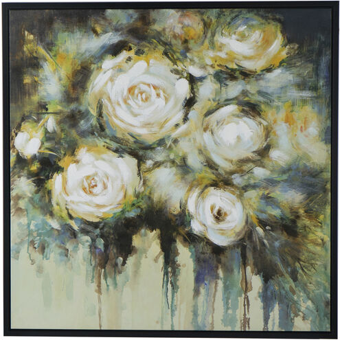 Floral Green/Cream/Black Wall Art