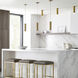 Kelly Wearstler Ebell LED 4.5 inch Natural Brass Flush Mount Ceiling Light, Integrated LED