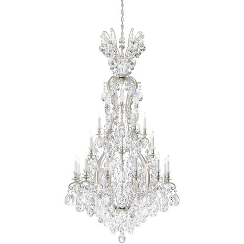 Renaissance 25 Light 36 inch Antique Silver Chandelier Ceiling Light in Heritage
