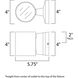 Lightray LED 4 inch Brushed Aluminum Outdoor Wall Mount