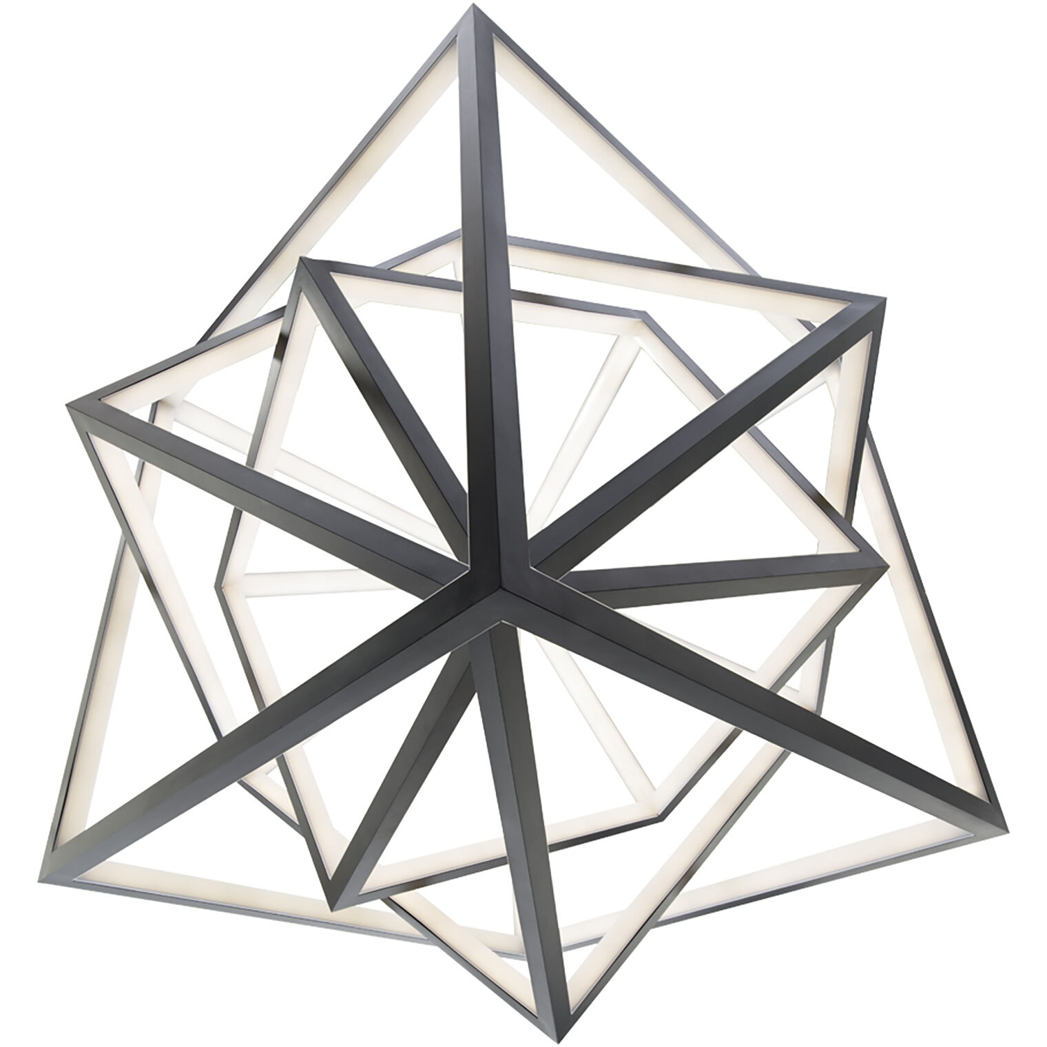 Atlas LED 40.63 inch Black Chandelier Ceiling Light, dweLED