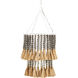 St. Barts 1 Light 12.75 inch Sugar White/Warm Gray/Dove Gray Pendant Ceiling Light