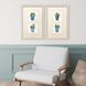 Pot of Herbs Blue and Green and Beige and Multi Framed Art