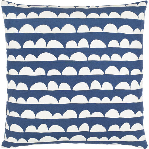 Lachen 20 inch Dark Blue Pillow Kit in 20 x 20, Square
