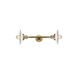 Franklin Restoration Halophane LED 9 inch Brushed Brass Bath Vanity Light Wall Light in Matte White Halophane Glass, Franklin Restoration