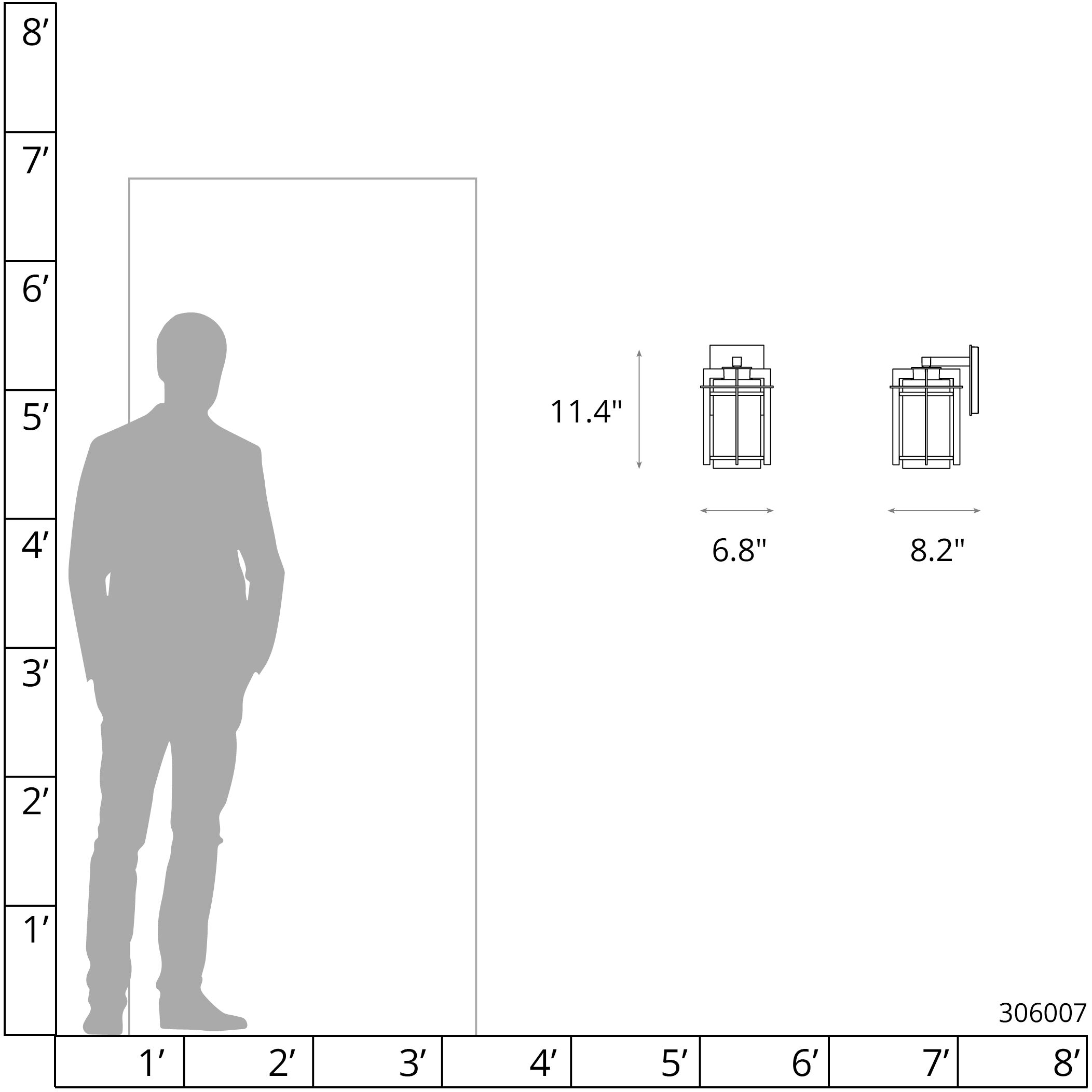 Tourou 1 Light 11.4 inch Coastal Bronze Outdoor Sconce