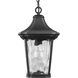 Marquette 1 Light 9 inch Textured Black Outdoor Hanging Lantern, with DURASHIELD