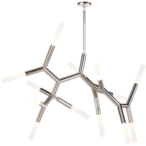 Traveler 13 Light 49 inch Polished Nickel Chandelier Ceiling Light, Large