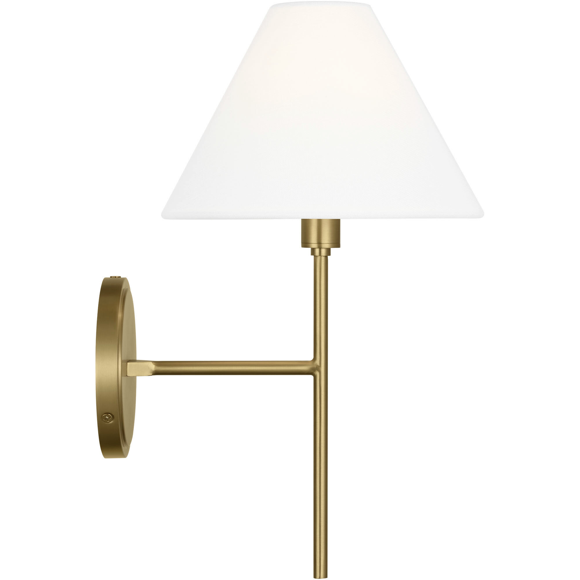 C&M by Chapman & Myers Ridgewood Sconce Wall Light in Burnished Brass