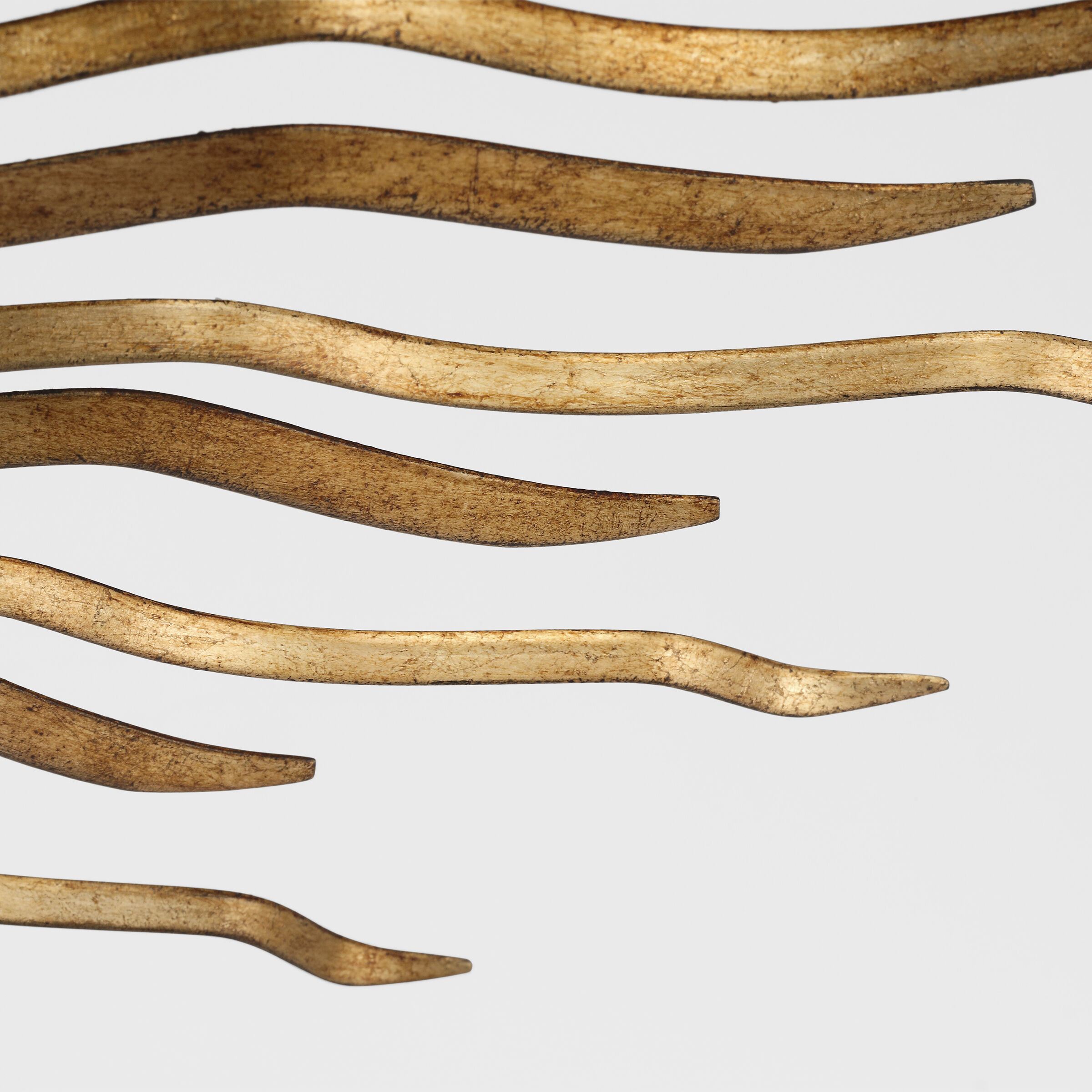 Suzanne Kasler Re LED 48.75 inch Gilded Iron Semi-Flush Mount Ceiling Light