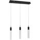 Original Glacier Snow Avenue LED 7 inch Black Multi Port Pendant Ceiling Light