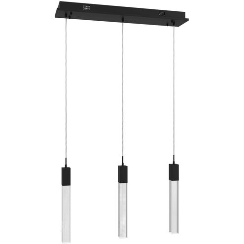 Original Glacier Snow Avenue LED 7 inch Black Multi Port Pendant Ceiling Light