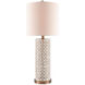Bellemeade 29 inch 150 watt Ivory/Antique Brass Table Lamp Portable Light