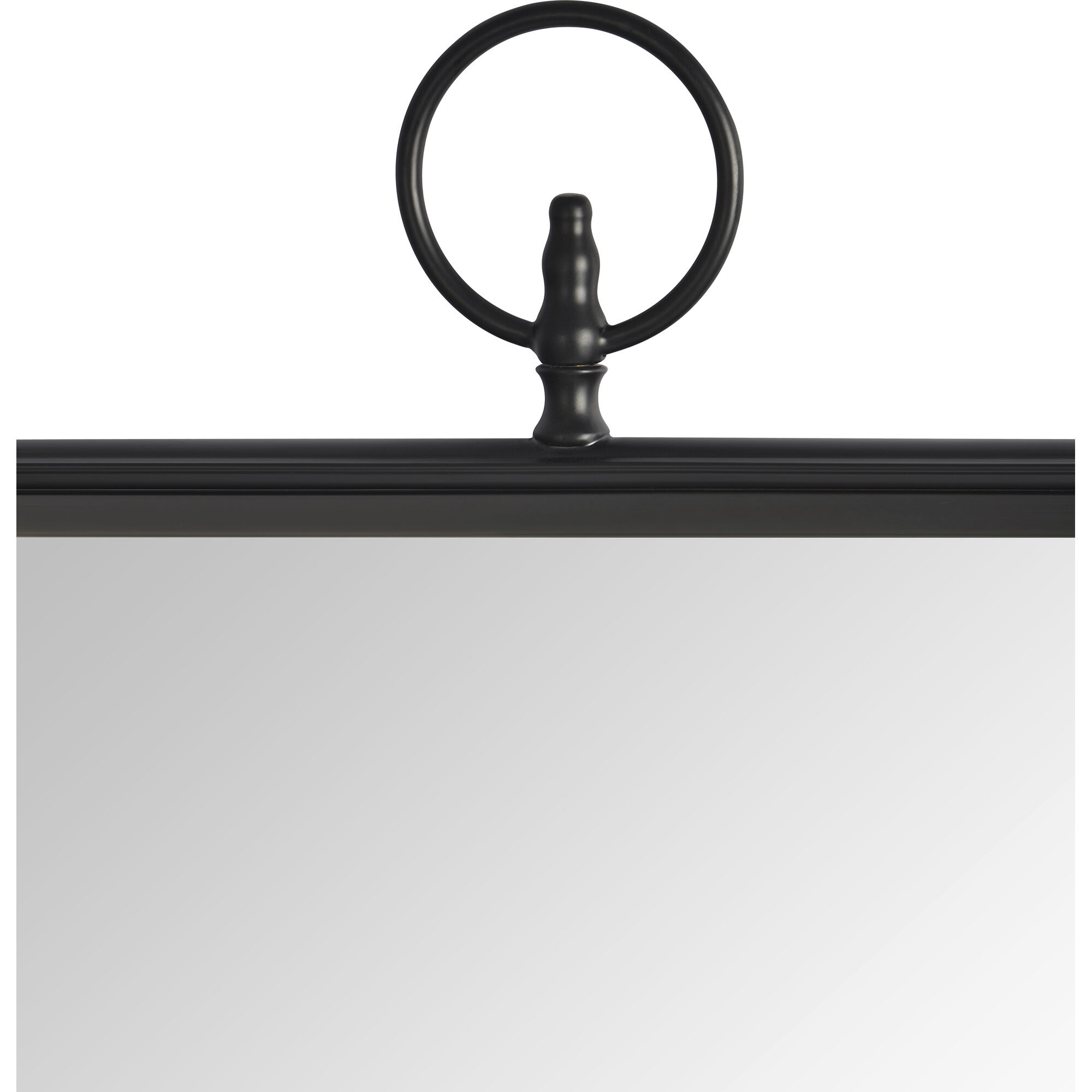 Priscilla 39.5 X 22 inch Matte Black Wall Mirror