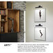 Arti 1 Light 12 inch Black Indoor Wall Sconce Wall Light