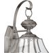 Lancaster 2 Light 20.5 inch Antique Brushed Nickel Outdoor Wall Lantern