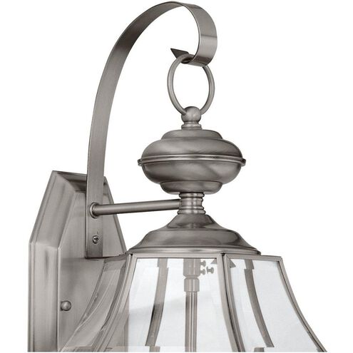 Lancaster 2 Light 20.5 inch Antique Brushed Nickel Outdoor Wall Lantern