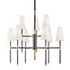 Bowery 9 Light 34 inch Aged Old Bronze Chandelier Ceiling Light