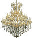 Maria Theresa 49 Light 60 inch Gold Foyer Ceiling Light in Golden Teak, Royal Cut