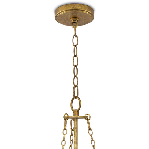 River Reed 6 Light 34 inch Gold Chandelier Ceiling Light, Basin
