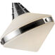 Willard 2 Light 40.63 inch Polished Nickel Linear Pendant Ceiling Light in Opal Glass