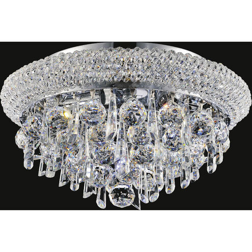 Kingdom 6 Light 16 inch Chrome Flush Mount Ceiling Light