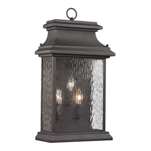 Alba 3 Light 23 inch Charcoal Outdoor Sconce