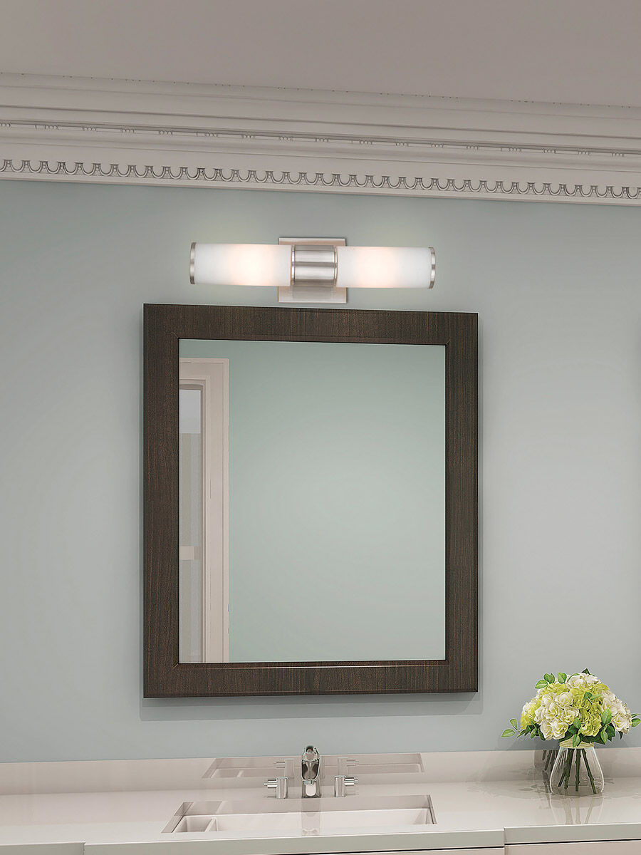 Weston 2 Light 17 inch Brushed Nickel ADA ADA Wall Sconce/ Bath Vanity Wall Light