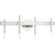 Denmark 4 Light 24 inch Brushed Nickel with Bronze Accents Vanity Sconce Wall Light