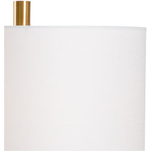 MarketPlace 28 inch 100 watt Calacatta Gold/Brass Table Lamp Portable Light