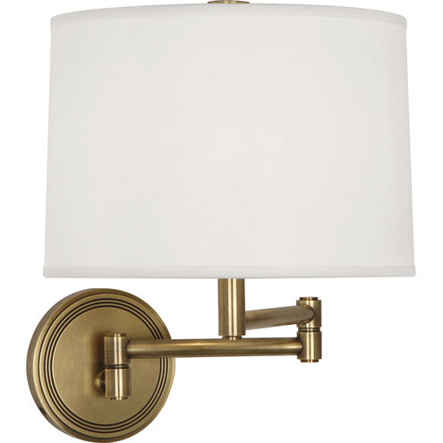 Sofia 11.5 inch 100.00 watt Antique Brass Wall Swinger Wall Light