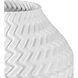 Plisse 9 X 8.5 inch Vase, Small