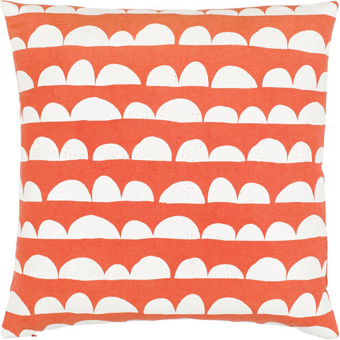 Lachen 18 inch Burnt Orange Pillow Kit in 18 x 18, Square