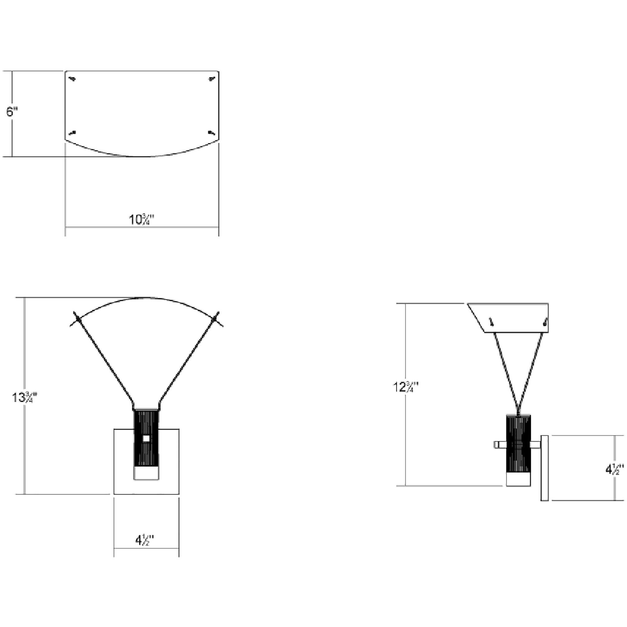 Suspenders LED 11 inch Satin Black Modular Wall Mount Wall Light